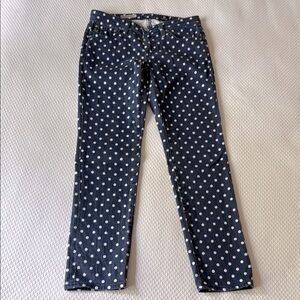 Adriana Goldschmied the Stevie Ankle Blue White Slim Straight Leg‎ Size 26R